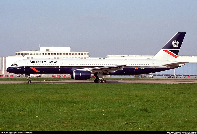 British Airways | Boeing 757 Landor Livery - Features - Infinite Flight  Community |G-BIKI | side view at the runway